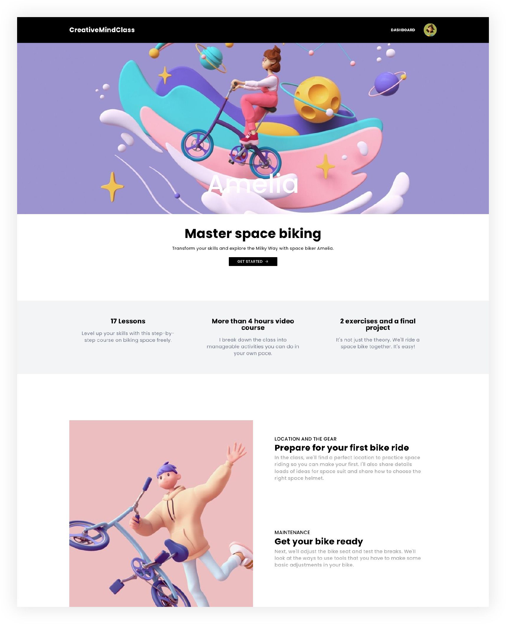 website for an online course guide example