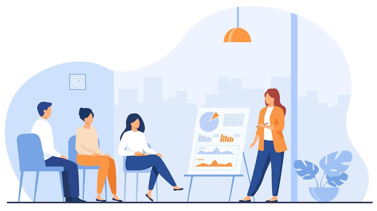 Table with headers Strategy, Acquisition, and Churn, then rows labeled PLG, Customer Success, and Pricing and Packaging. Each cell includes a t-shirt of Small, Medium, or Large.